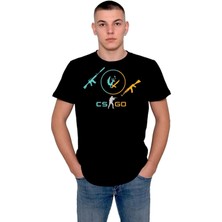 BUMETA Cs Go Counter Strike AK47 M4 Global Game Gaming Tişört  T-Shirt