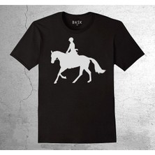 BUMETA Binicilik At Silüet Yarış Jokey Tişört Çocuk T-Shirt