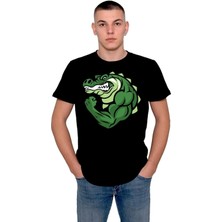 BUMETA Bodybuilding Timsah Kas Sporcu Gym Fitness Tişört  T-Shirt