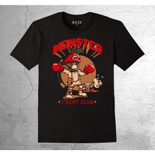 BUMETA Monster Mario Bros Fight Club Dövüş Kulübü Canavar Mario Tişört Çocuk T-Shirt