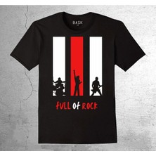 BUMETA Full Of Rock Rock'n Roll Metal Müzik Tişört Çocuk T-Shirt