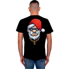 BUMETA Noel Baba Gold White Gansta Yılbaşı Beard Tişört  T-Shirt