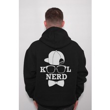 BUMETA Kool Nerd Havalı Inek Gözlük Papyon Kep Sweatshirt  Kapüşonlu Hoodie