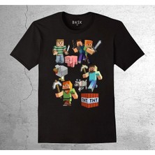 BUMETA Minecraft Logo LEGO Oyun Game Tişört Çocuk T-Shirt