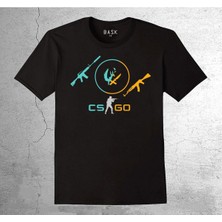 BUMETA Cs Go Counter Strike AK47 M4 Global Game Gaming Tişört Çocuk T-Shirt