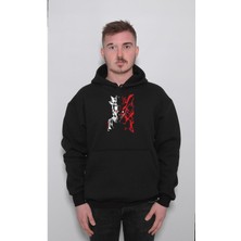 BUMETA Naruto Shippuden Sasuke Latest Broken Sweatshirt  Kapüşonlu Hoodie