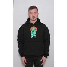 BUMETA Zombie Zombi Kemik Bone Korku Retro Sweatshirt  Kapüşonlu Hoodie