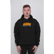 BUMETA Ktm Race To Ready Motorsiklet Süpermotor Logo2 Ön Sweatshirt  Kapüşonlu Hoodie