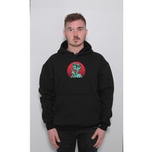BUMETA Uzaylı Cosmos Space Retro Sweatshirt  Kapüşonlu Hoodie