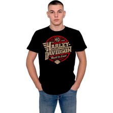 BUMETA Harley Davidson Motorcycle Orange Bar Tişört  T-Shirt