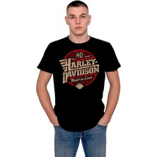 BUMETA Harley Davidson Motorcycle Orange Bar Tişört  T-Shirt