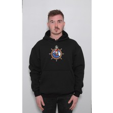 BUMETA Dümen Deniz Feneri Kaptan Captain Sweatshirt  Kapüşonlu Hoodie