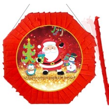 Parti Dükkanım Yılbaşı Noel Baba Pinyata 42 cm + Sopası  Model 2