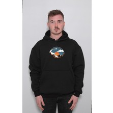 BUMETA Plak Retro Fly Sweatshirt  Kapüşonlu Hoodie