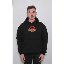 BUMETA Jurassic Park Logo Dinazor Araştırmacı Sweatshirt  Kapüşonlu Hoodie