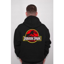 BUMETA Jurassic Park Logo Dinazor Araştırmacı Sweatshirt  Kapüşonlu Hoodie