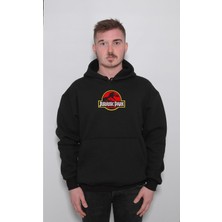 BUMETA Jurassic Park Logo Dinazor Araştırmacı Sweatshirt  Kapüşonlu Hoodie