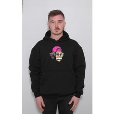 BUMETA Albert Einstein Hippi Kep Sweatshirt  Kapüşonlu Hoodie
