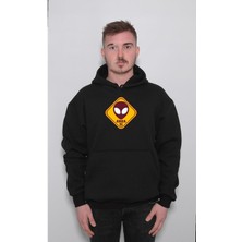 BUMETA Area Meydan Uzaylı Cosmos Girilmez Sweatshirt  Kapüşonlu Hoodie