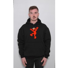 BUMETA Susam Sokağı Sesame Street Elmo Sweatshirt  Kapüşonlu Hoodie