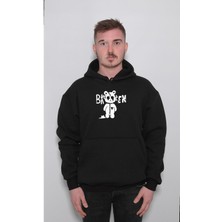 BUMETA Broken Bear Hearts Kırık Kalpli Ayı Sweatshirt  Kapüşonlu Hoodie