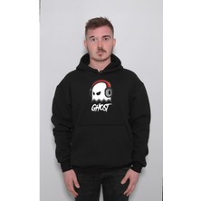 BUMETA Ghost Gamer Kulaklık Oyuncu Logo Sweatshirt  Kapüşonlu Hoodie