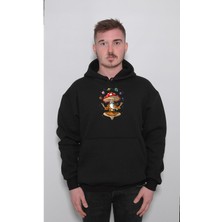 BUMETA Magic Mushroom Buddha Yoga Aum Oum Çakra Sweatshirt  Kapüşonlu Hoodie