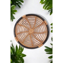 Ocean Point El Yapımı Rattan Duvar Dekoru Doğal ve Eşsiz Tasarım Bohem 40CM Oceanpoint