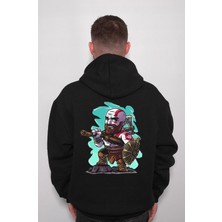 BUMETA God Of War Kratos Kalkan Balta Game Sweatshirt  Kapüşonlu Hoodie