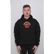 BUMETA Primitive Wolf Kurt Çizgi Film Sweatshirt  Kapüşonlu Hoodie