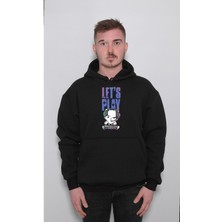 BUMETA Lets Play Cat Dj Kedi Party Time Sweatshirt  Kapüşonlu Hoodie