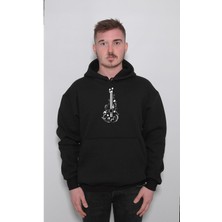 BUMETA Gitar Guitar Solo Müzik Müsic Enstürman Sweatshirt  Kapüşonlu Hoodie