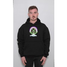 BUMETA Nobody Cares Umursamaz Animal Sweatshirt  Kapüşonlu Hoodie