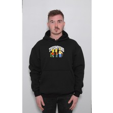 BUMETA The Simpsons Simpsonlar Bart Homer Sweatshirt  Kapüşonlu Hoodie