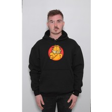 BUMETA Garfield Cat Kedi Çizgi Film Sweatshirt  Kapüşonlu Hoodie