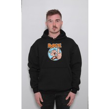 BUMETA Popoye Temel Reis Ispanak Güç Safinaz Sweatshirt  Kapüşonlu Hoodie