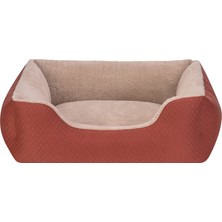 Pet Comfort Bravo Duo  Köpek Yatağı Tarçın/bej L 90X70CM 12