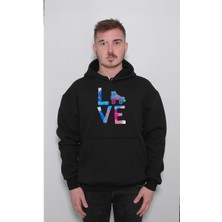 BUMETA Love Paten Skate Aşk Rolling Sweatshirt  Kapüşonlu Hoodie