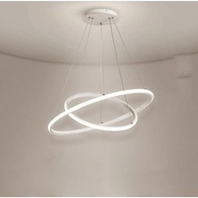 Elektroyou Robin 2'li Beyaz Beyaz Ledli Avize