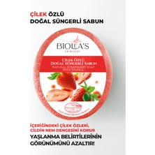 Biolea's Çilek Özlü Doğal Süngerli Sabun 130 gr