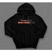 BUMETA Everything Transient Music Eternal Herşey Geçici Müzik Ebedi Sweatshirt  Kapüşonlu Hoodie