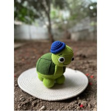 Neotan Amigurumi Örgü Kaplumbağa Mavi