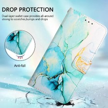 Colorful Shop Samsung Galaxy J7 2017 Kickstand Cüzdan Pu Deri Mermer Desen (Yurt Dışından)