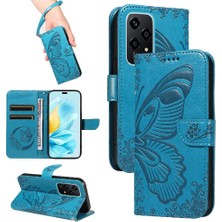 Colorful Shop Kredi Kartı Yuvası ile Onur 200 Lite 5g Için Flip Case Yüksek Kalite Deri (Yurt Dışından)