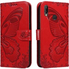 Colorful Shop Kredi Kartı Yuvası ile Huawei P20 Lite Için Flip Case Yüksek Kalite Deri (Yurt Dışından)