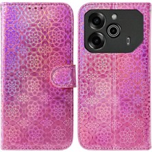 Colorful Shop Tecno Pova 6 Pro 5g Için Flip Case Kart Yuvası Standı Tutucu Glitter Renkli (Yurt Dışından)