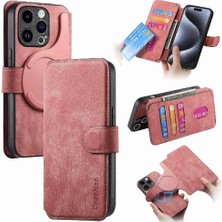 Colorful Shop IPhone 15 Için Flip Case Pro Retro Kart Standı Cüzdan Mıknatıs Koruyucu (Yurt Dışından)