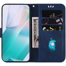 Colorful Shop Realme C61 Flip Folio Kabartmalı Sevimli Kaplan Cüzdan Kılıf Tutucu (Yurt Dışından)