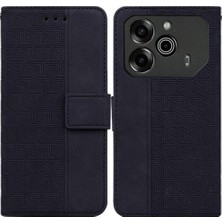 Colorful Shop Tecno Pova 6 Pro 5g Için Flip Case Cüzdan Kapak Premium Pu Deri Kabartmalı (Yurt Dışından)