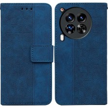 Colorful Shop Tecno Camon 30 Premier Geometrik Kabartmalı Cüzdan Kapak Pu Için Flip Case (Yurt Dışından)